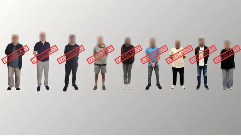 Kırmızı bültenle aranan 9 suçlu yakalandı!