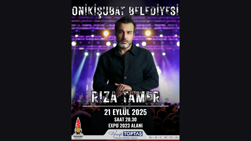 Kahramanmaraşlı Sanatçı Rıza Tamer, bugün EXPO Alanı’nda sahne alacak