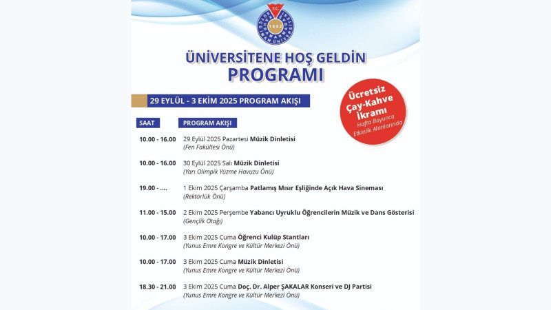 KSÜ’de Yeni Akademik Yıl Coşkusu Etkinliklerle Başlıyor