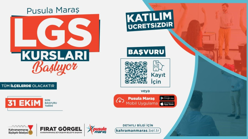 Büyükşehir’in Tüm İlçelerde Ücretsiz LGS Kurslarına Kayıtlar Başladı!