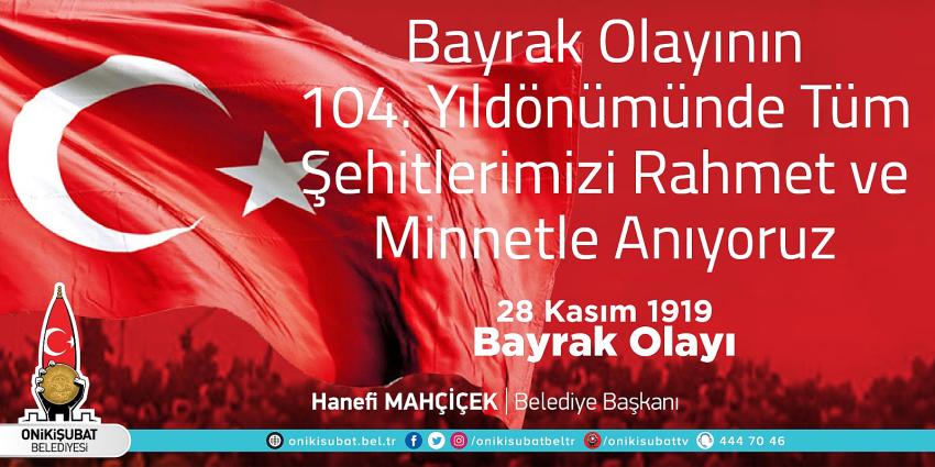 Başkan Mahçiçek; Kahramanmaraşlının derdi vatan, sevdası bayraktır